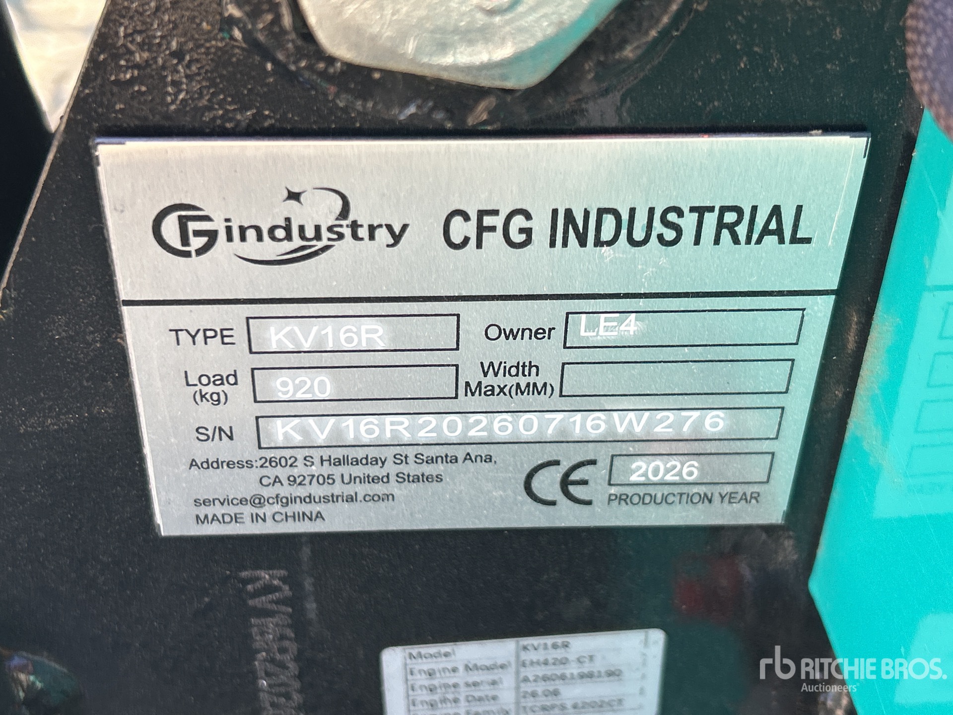 2026 CFG KV16R