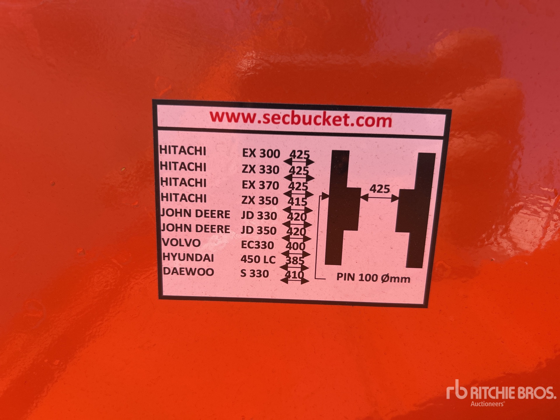 2026 SEC 72 in. to fit ZX330 skeleton (Unused)