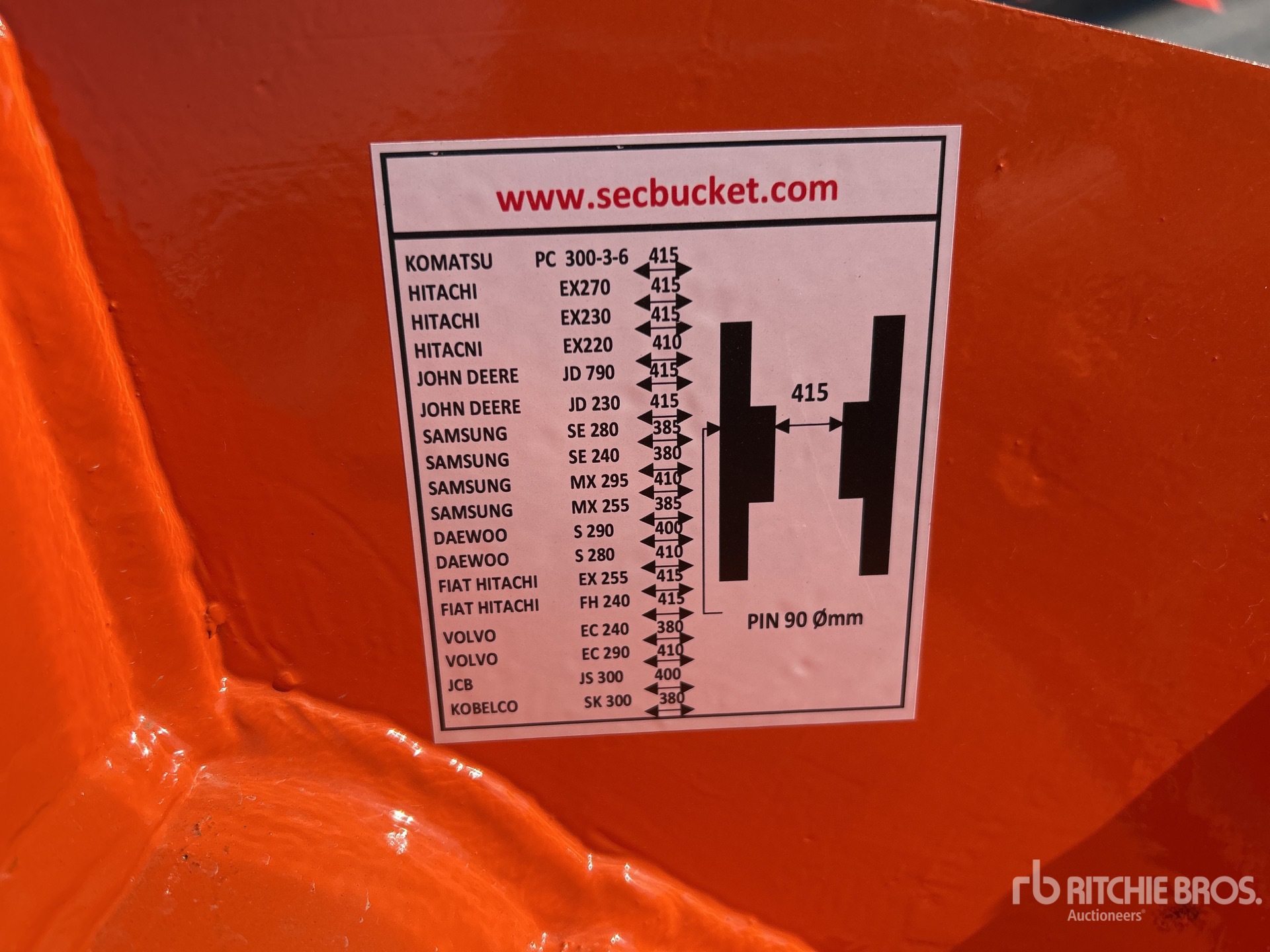 2026 SEC 68 in. to fit ZX270 skeleton (Unused)