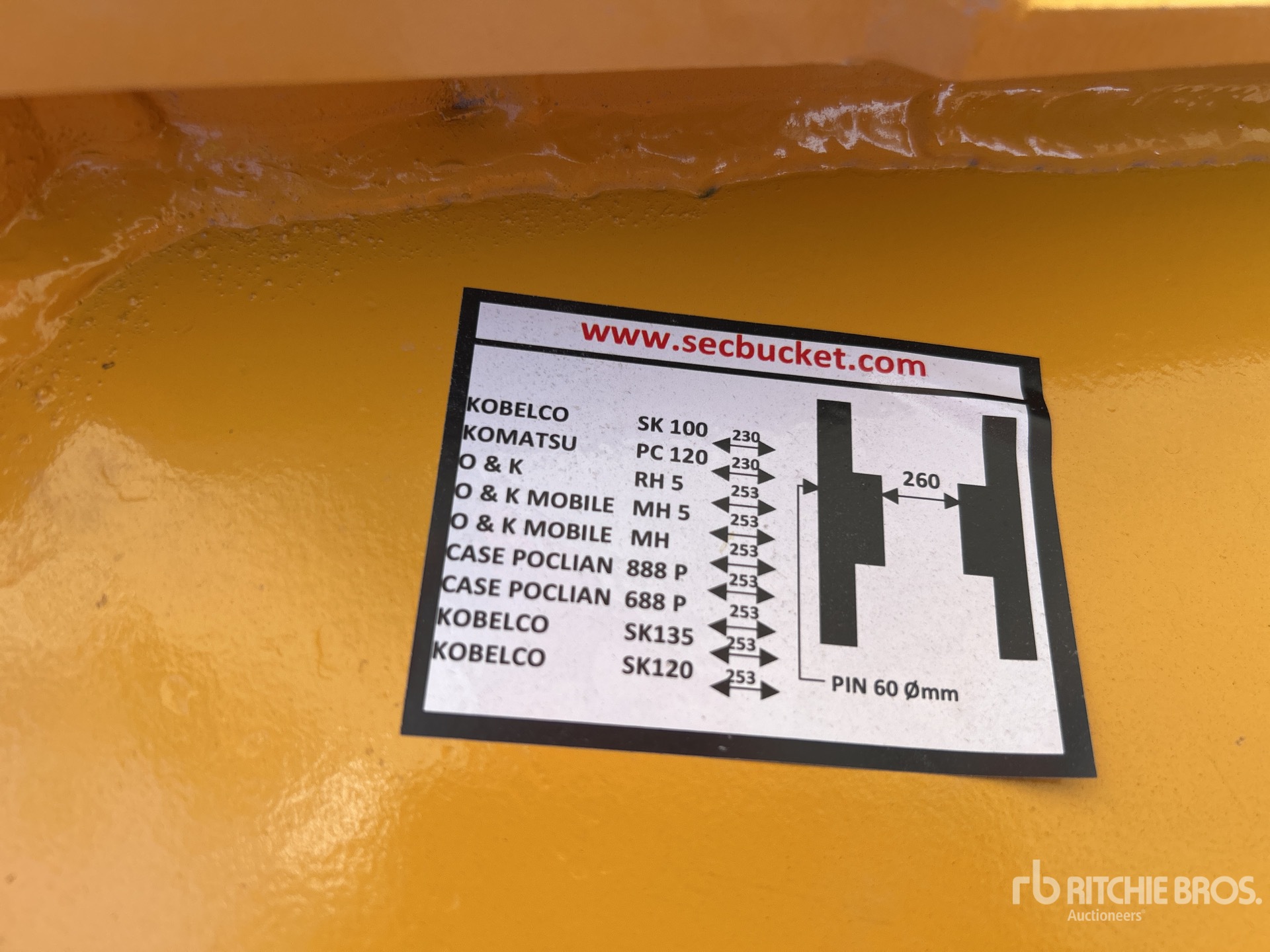 2026 SEC 18 in. to fit PC120 digging (Unused)