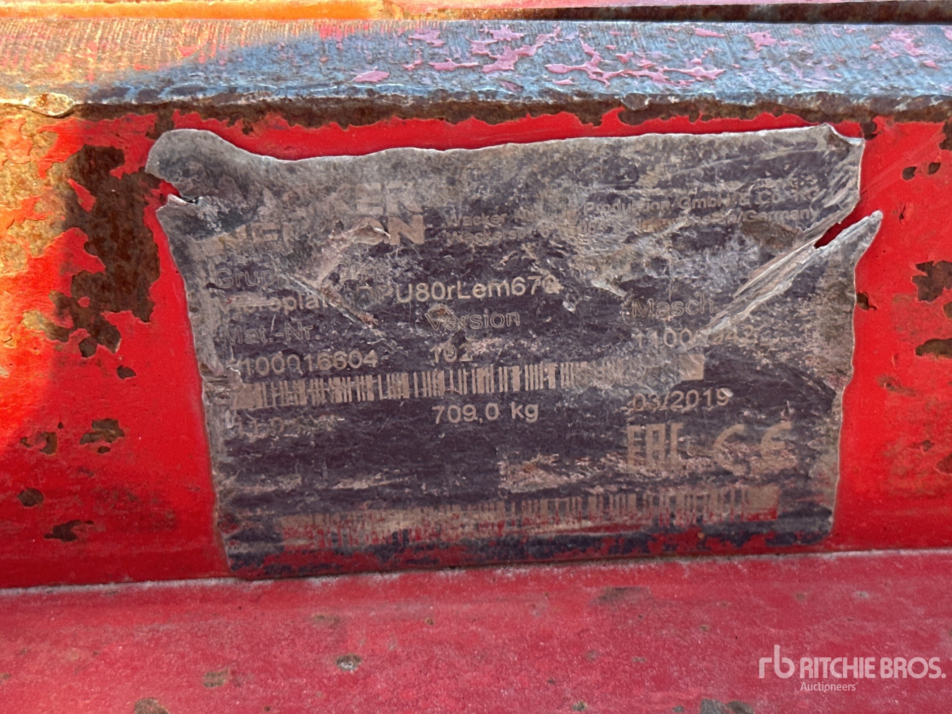 2019 Wacker Neuson REVERSIBLE PLAQUE VIBRANTE (INO ...