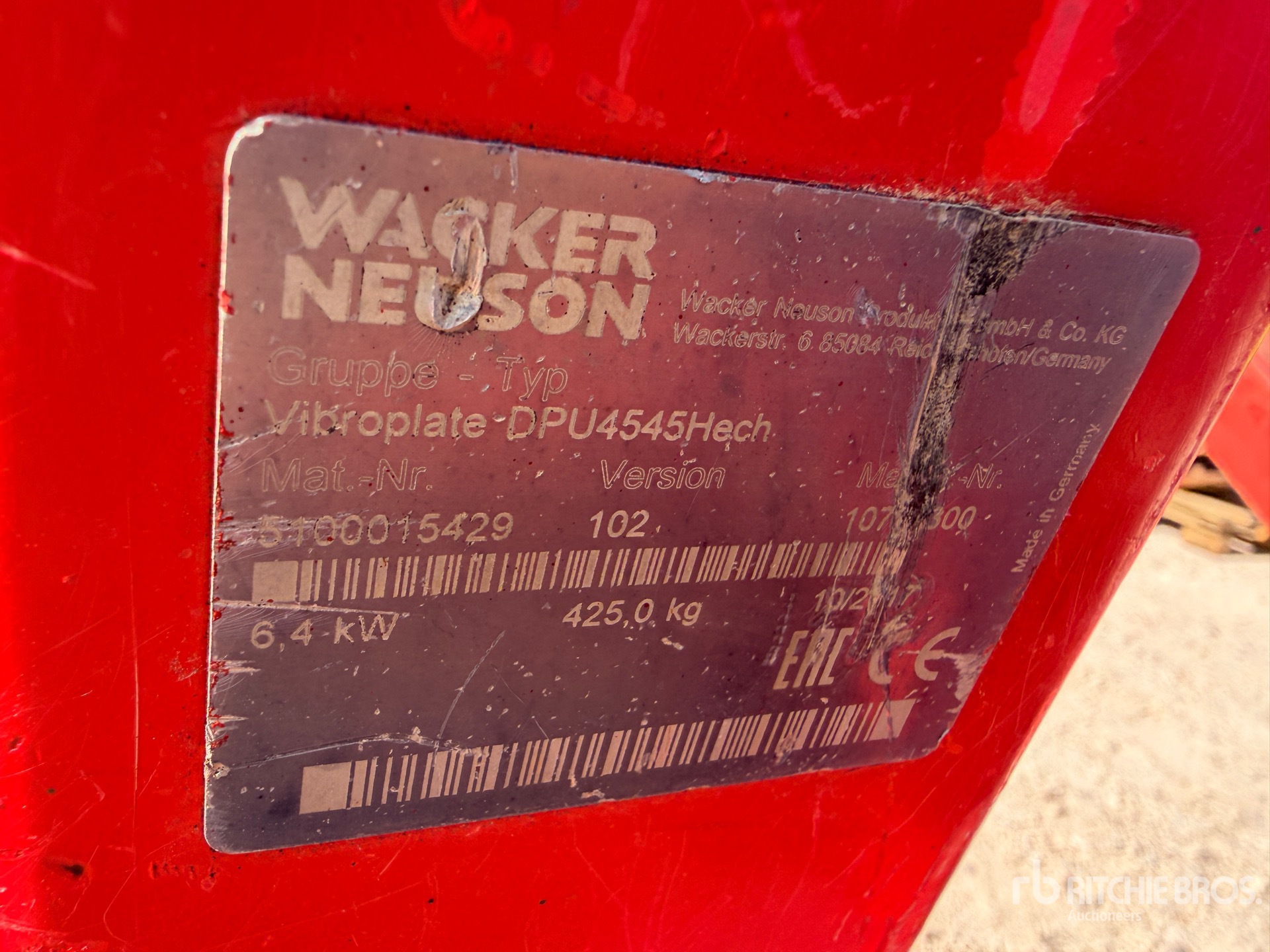 2017 Wacker Neuson DPU4545HECH