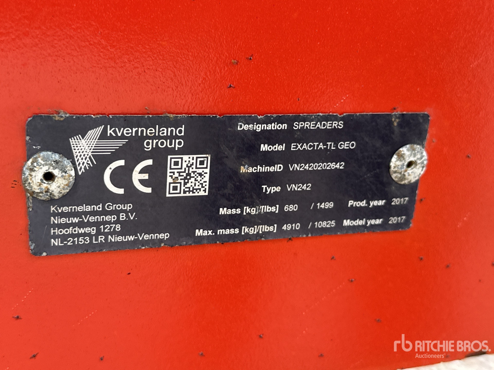 2017 Kverneland EXACTA TL-GEO