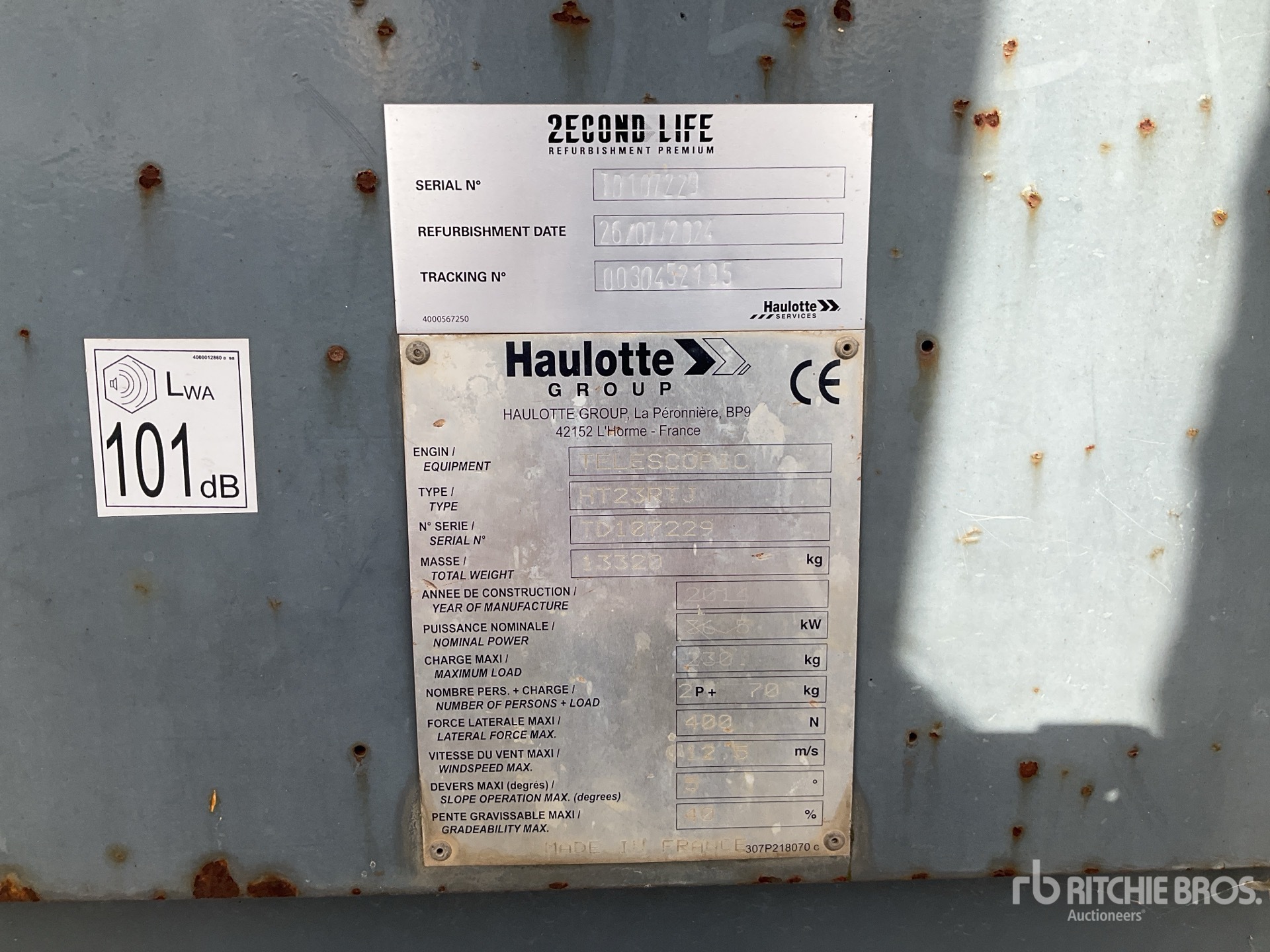 2014 Haulotte HT23RTJ