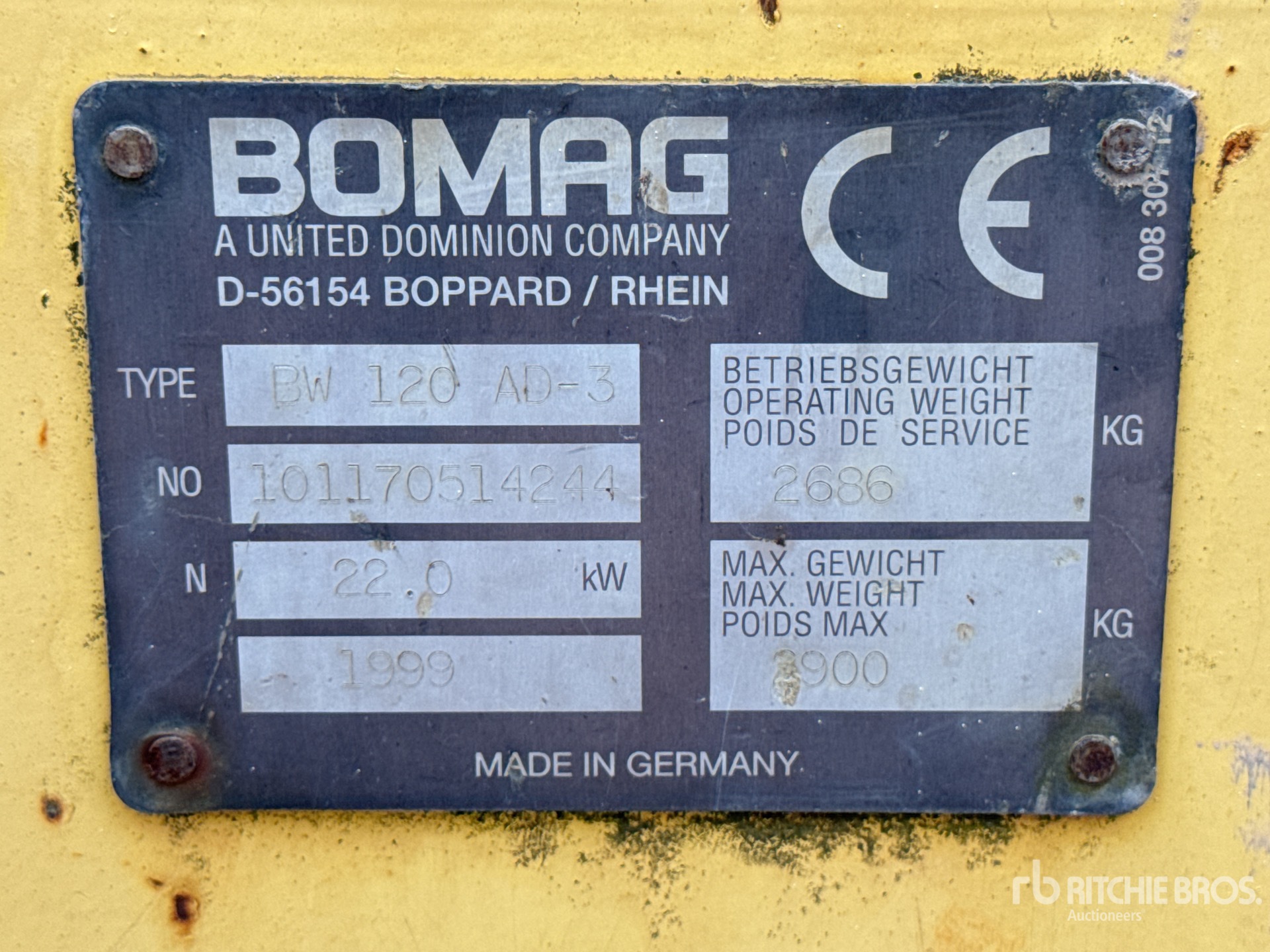 1999 Bomag BW120 AD3