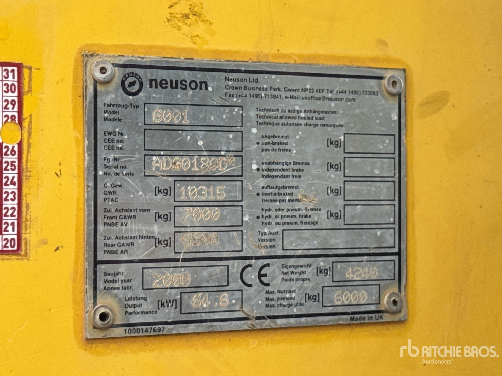 2009 Wacker Neuson 6001