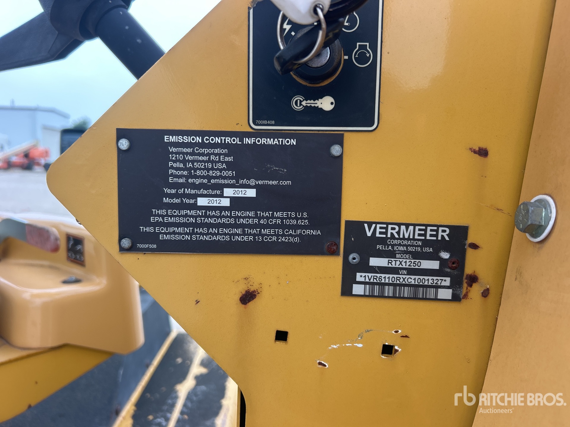 2012 Vermeer RTX1250