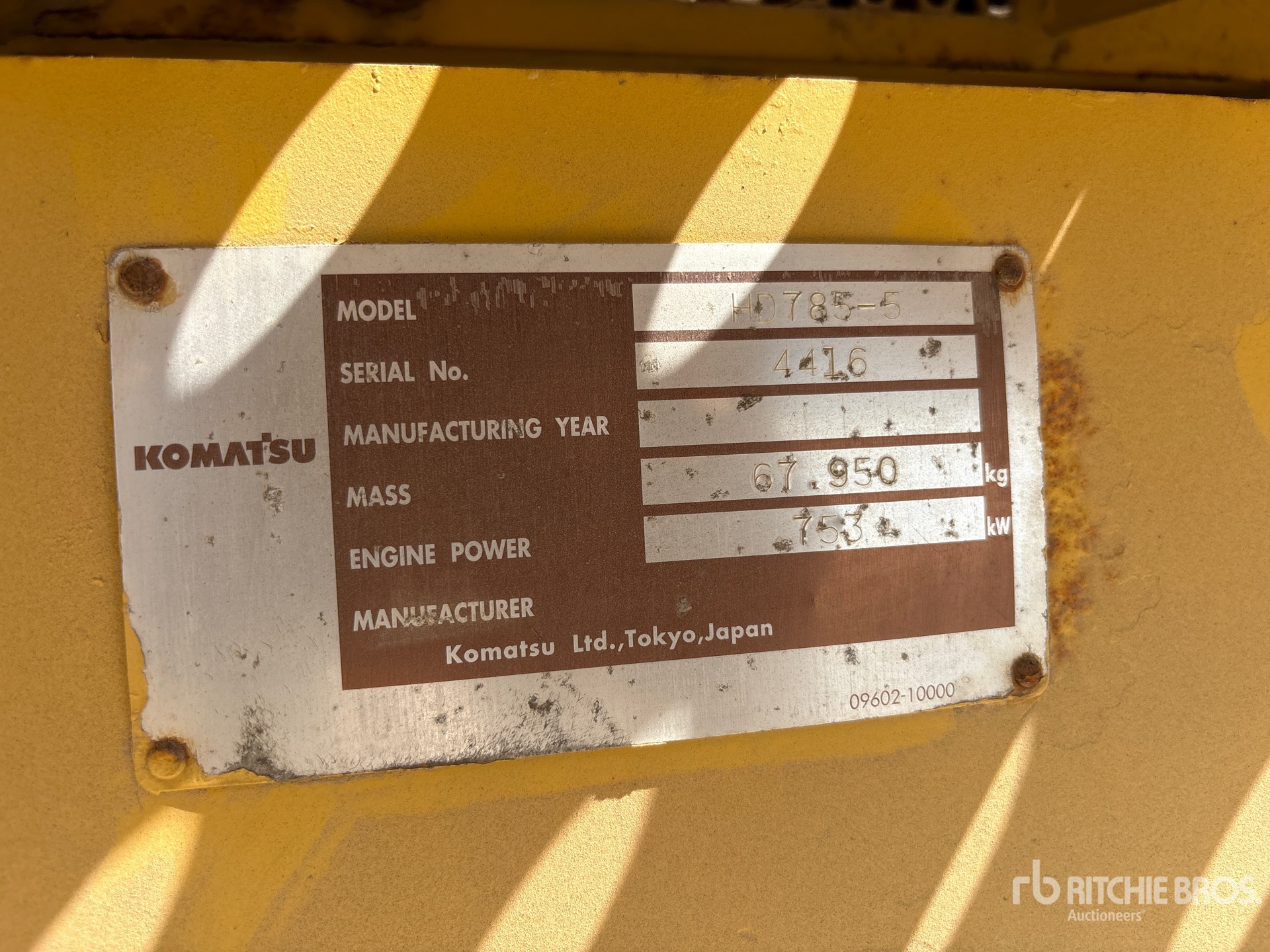 2003 Komatsu HD785-5