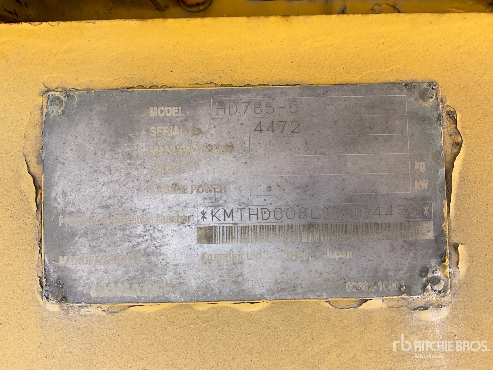 2004 Komatsu HD785-5