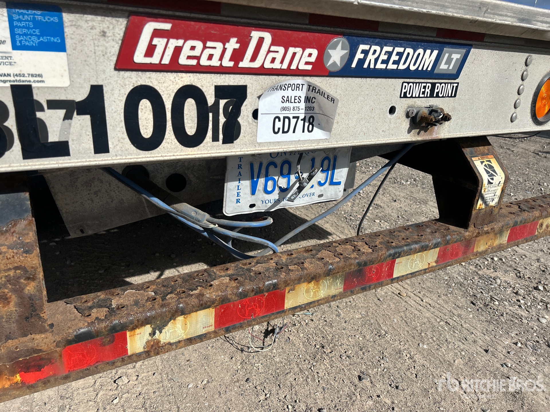 2018 Great Dane 53 FT T/A SPREAD AXLE