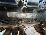 Engine with Emission Label