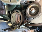 Engine with A/C Compressor