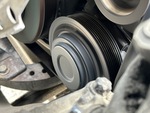 Engine with A/C Compressor