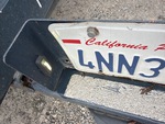 Trailer Chassis with License Plate Light Functional