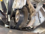 Engine with A/C Compressor