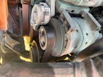 Engine with A/C Compressor