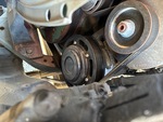 Engine with A/C Compressor
