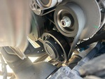Engine with A/C Compressor