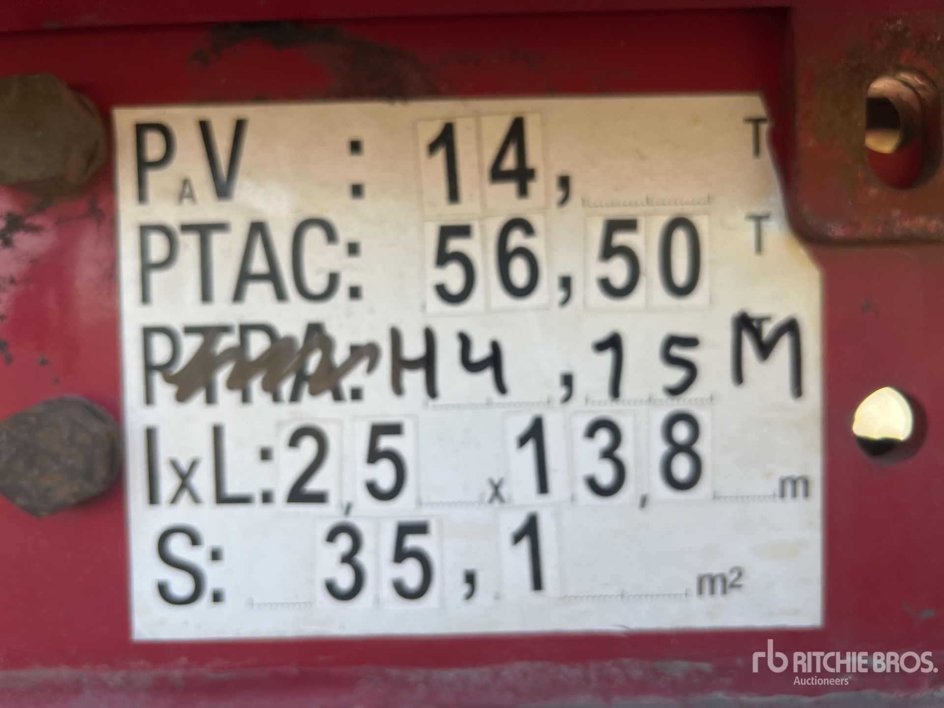 2007 Faymonville 42 TON T/A SEMI-REMORQUE PORTE- ...