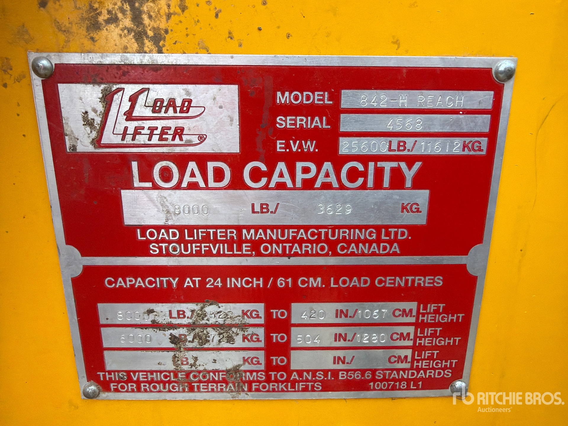 2019 Loadlifter 842-H
