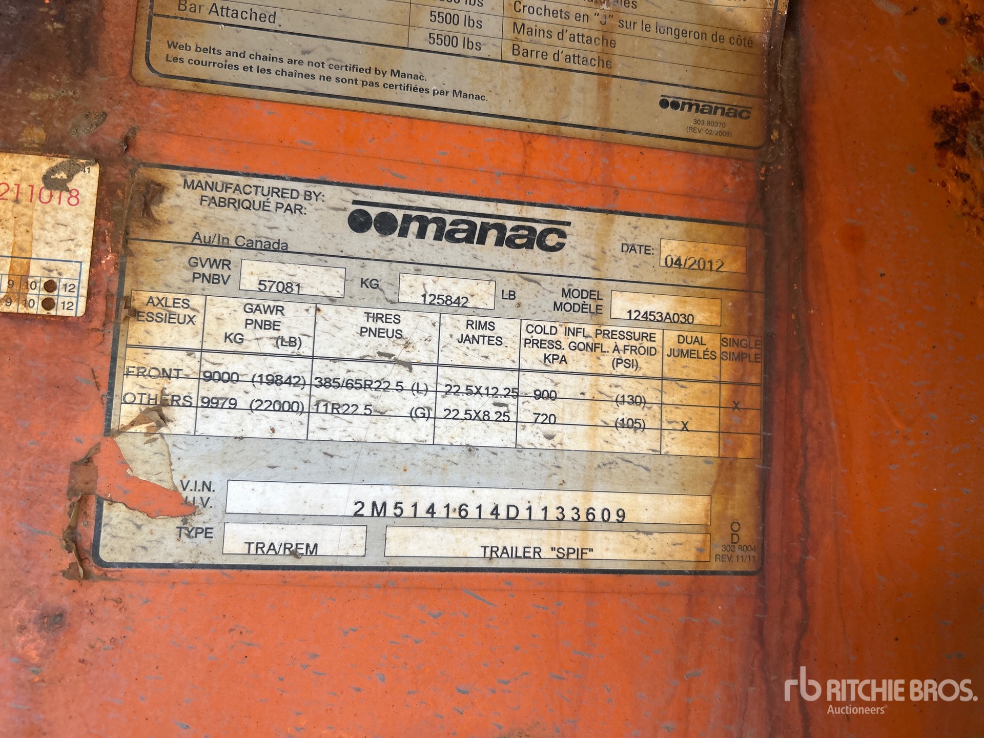 2013 Manac 12453A030