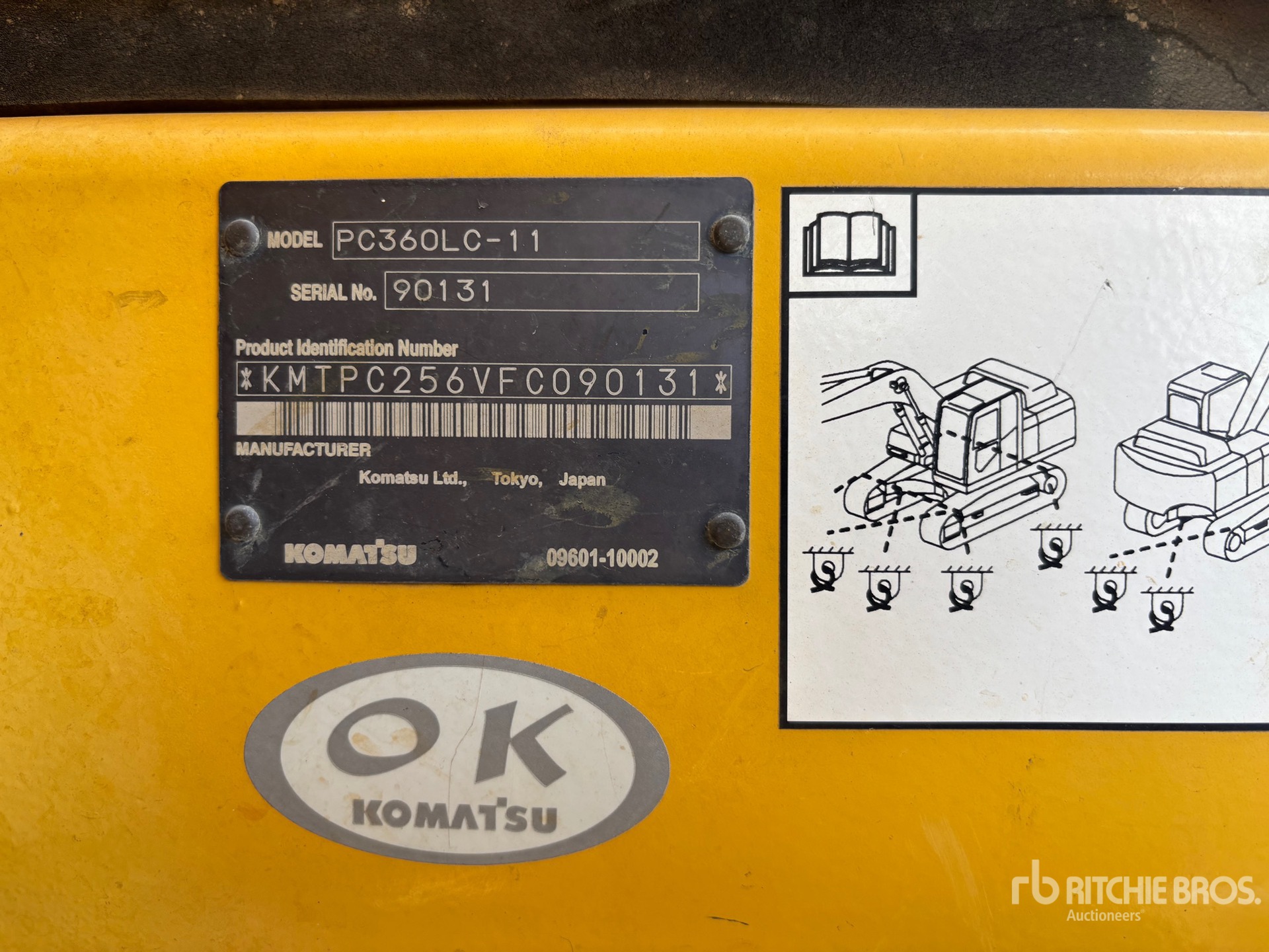2016 Komatsu PC360LC-11