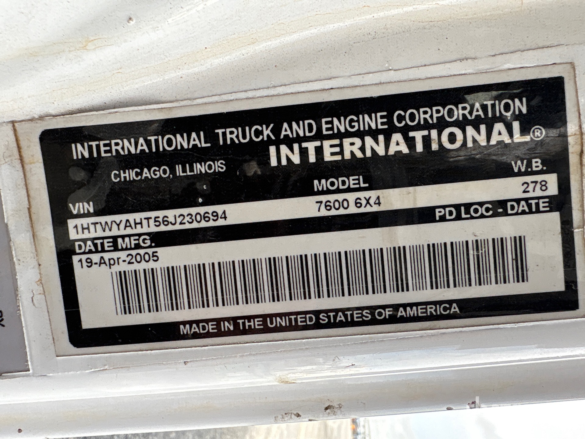2006 International 7600