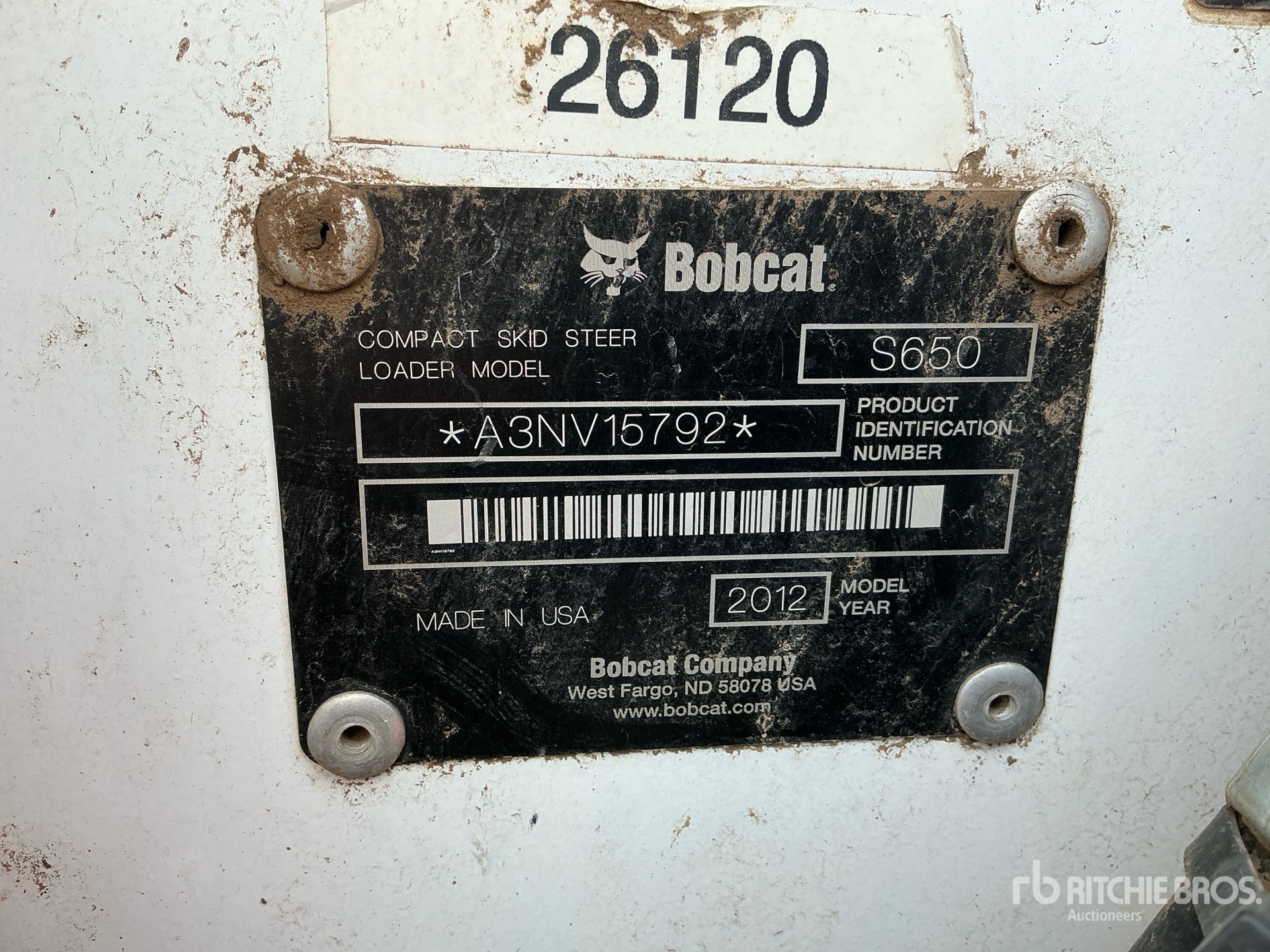2012 Bobcat S650
