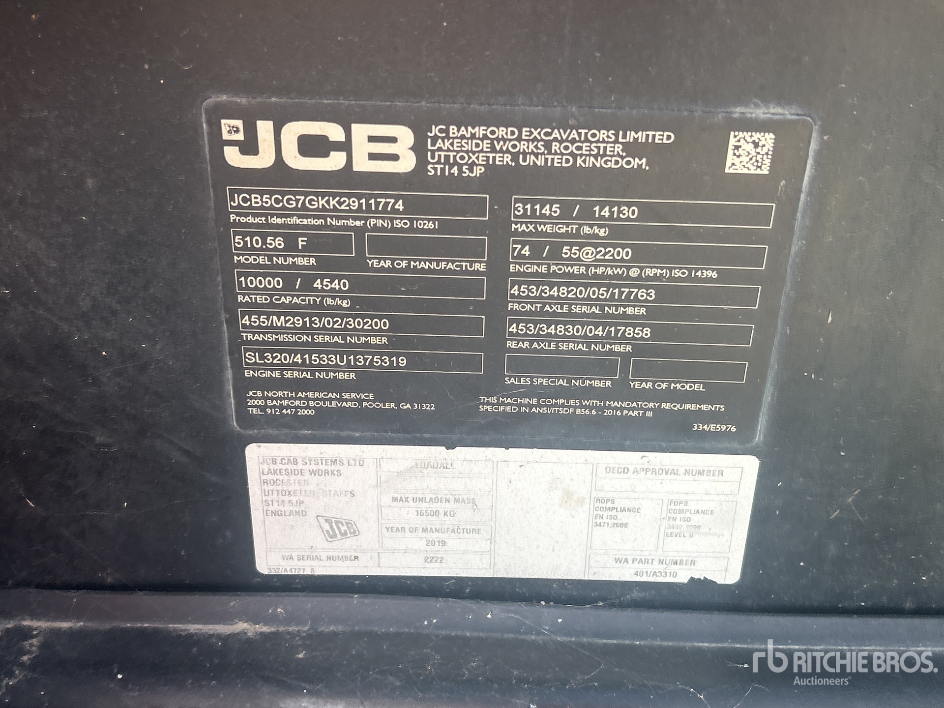 2019 JCB 510-56