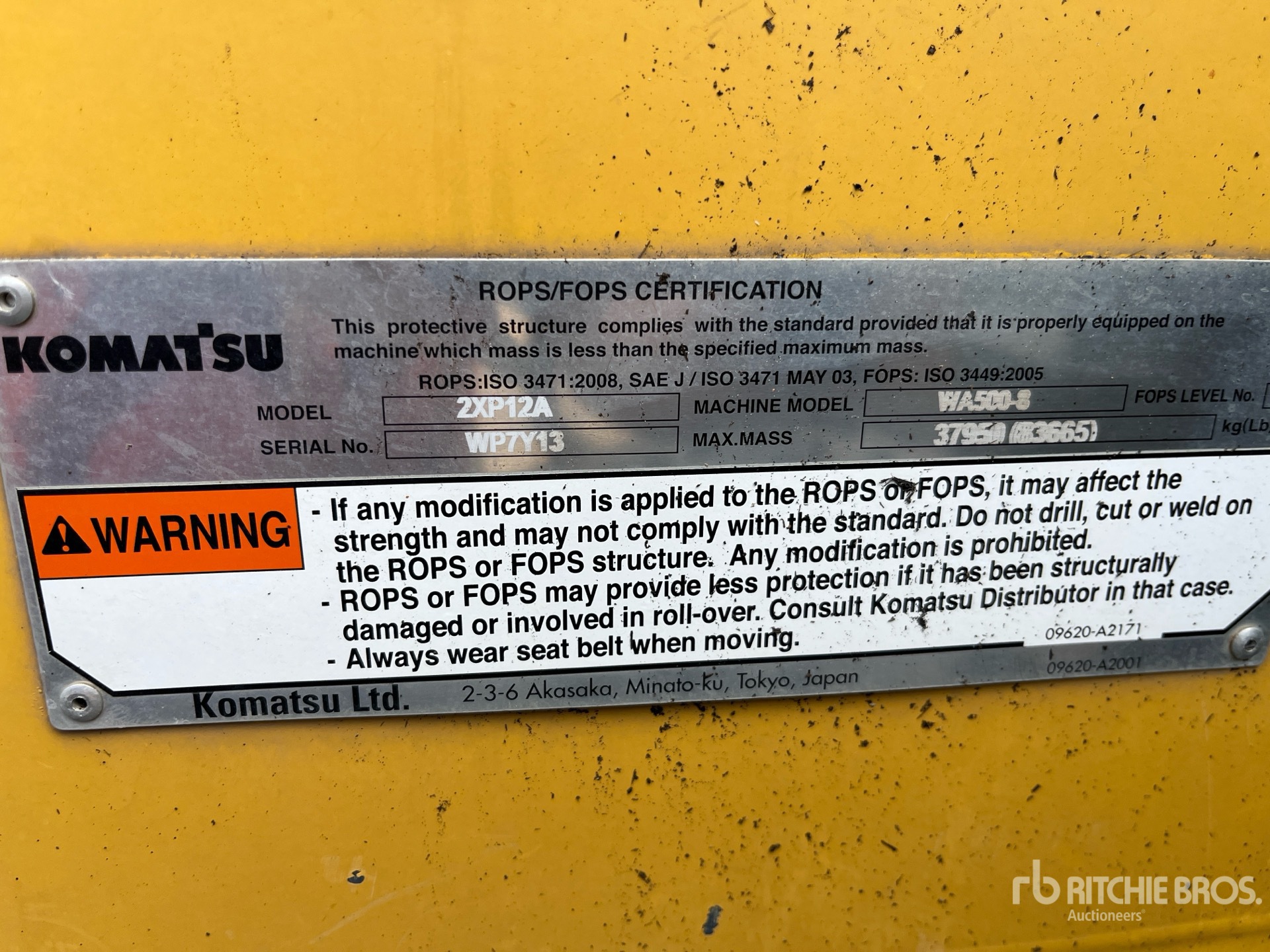 2018 Komatsu WA500-8