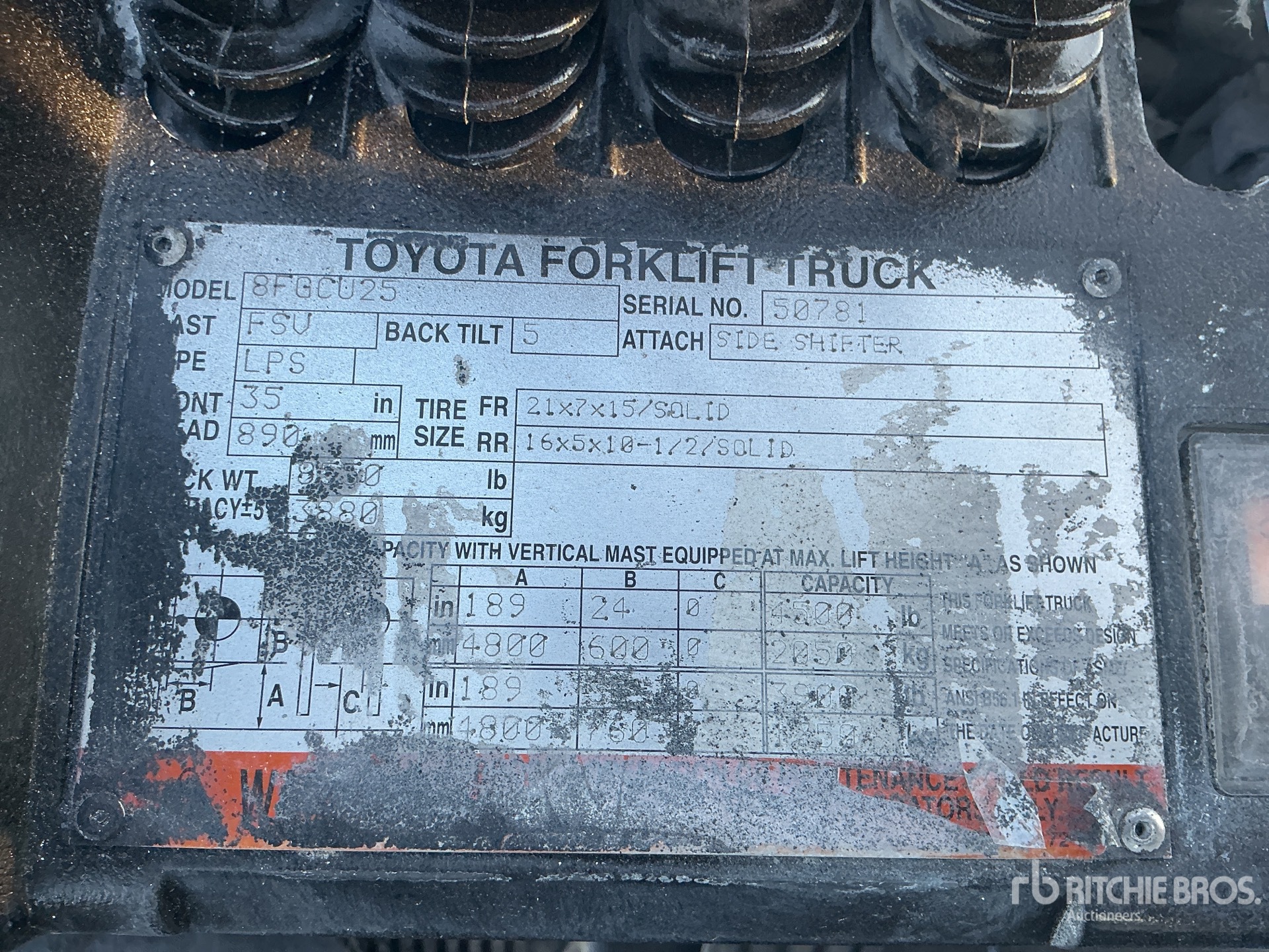 2013 Toyota 8FGCU25