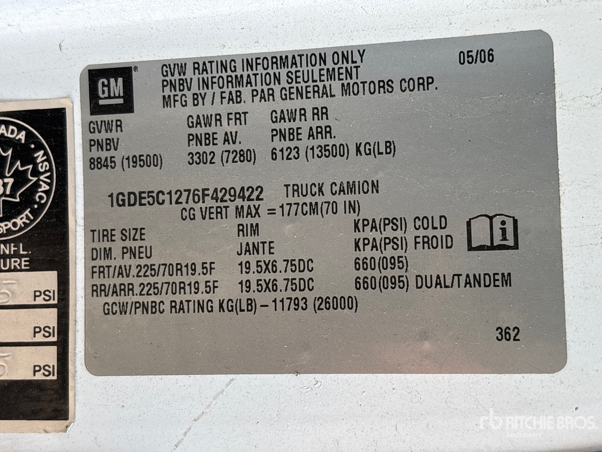 2006 GMC C5500