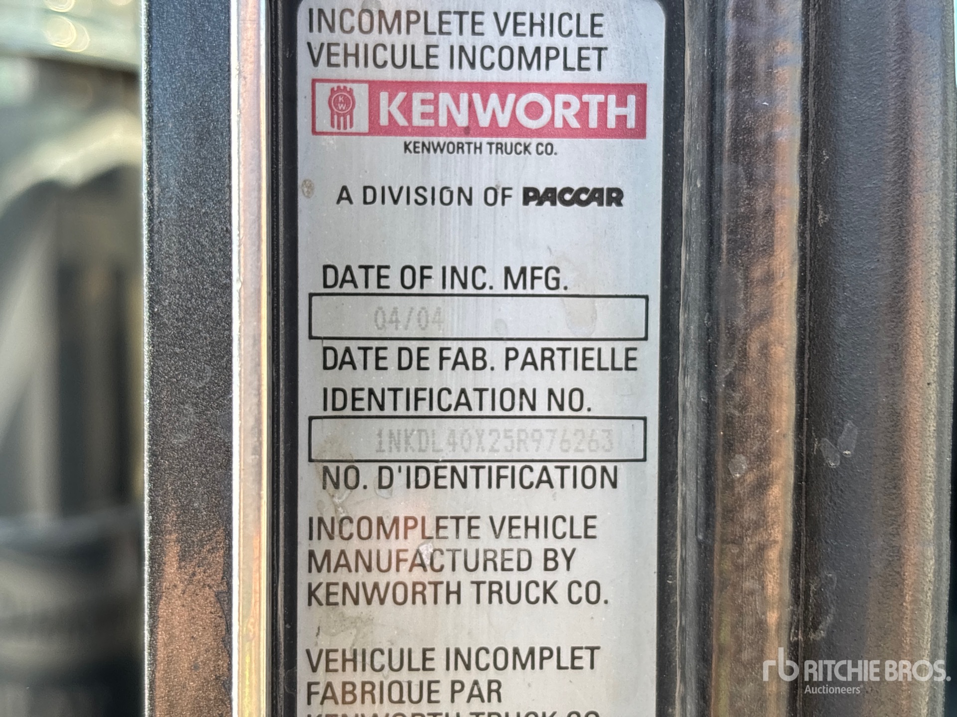 2005 Kenworth T800