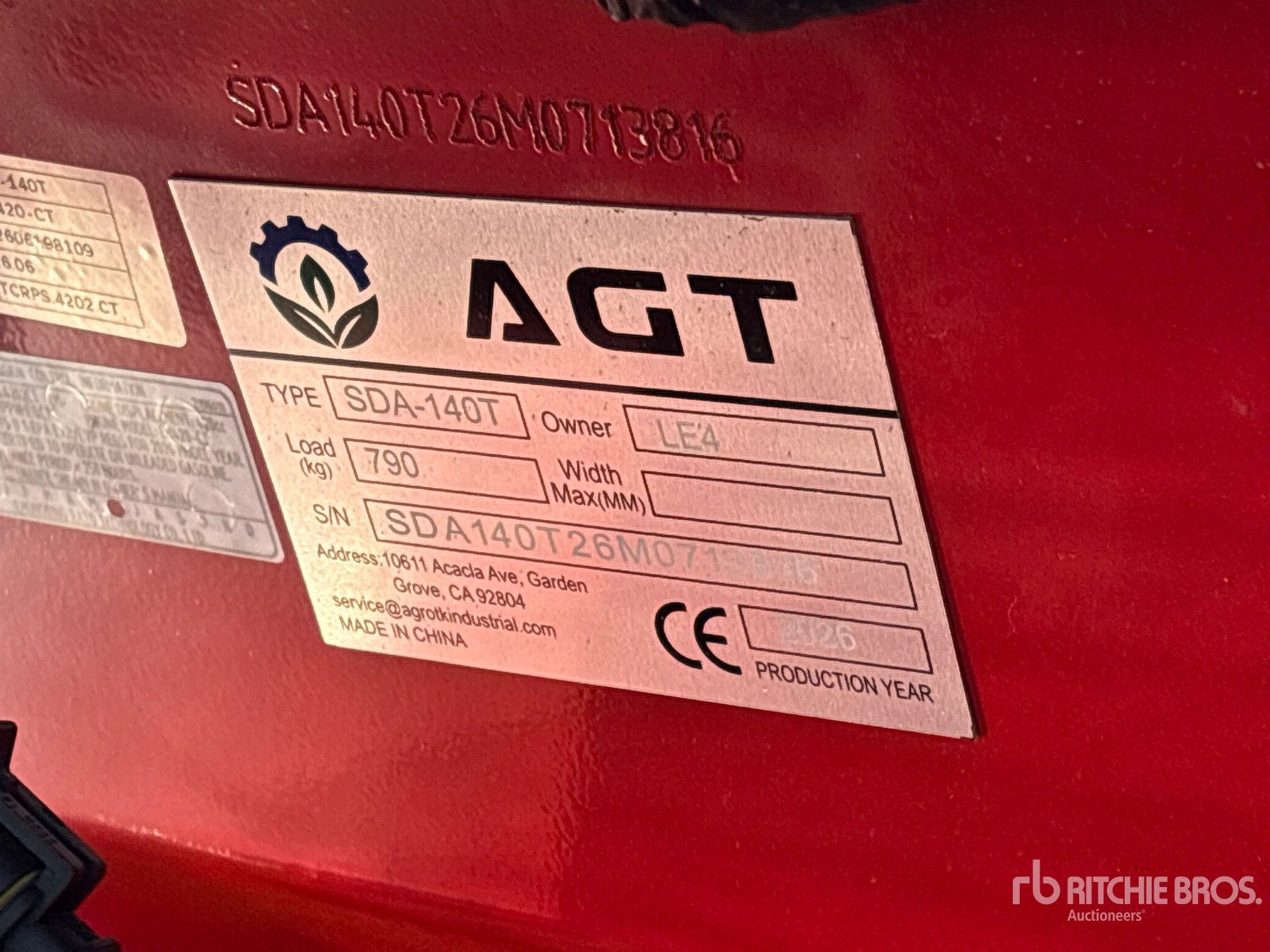 2026 AGT SDA140T