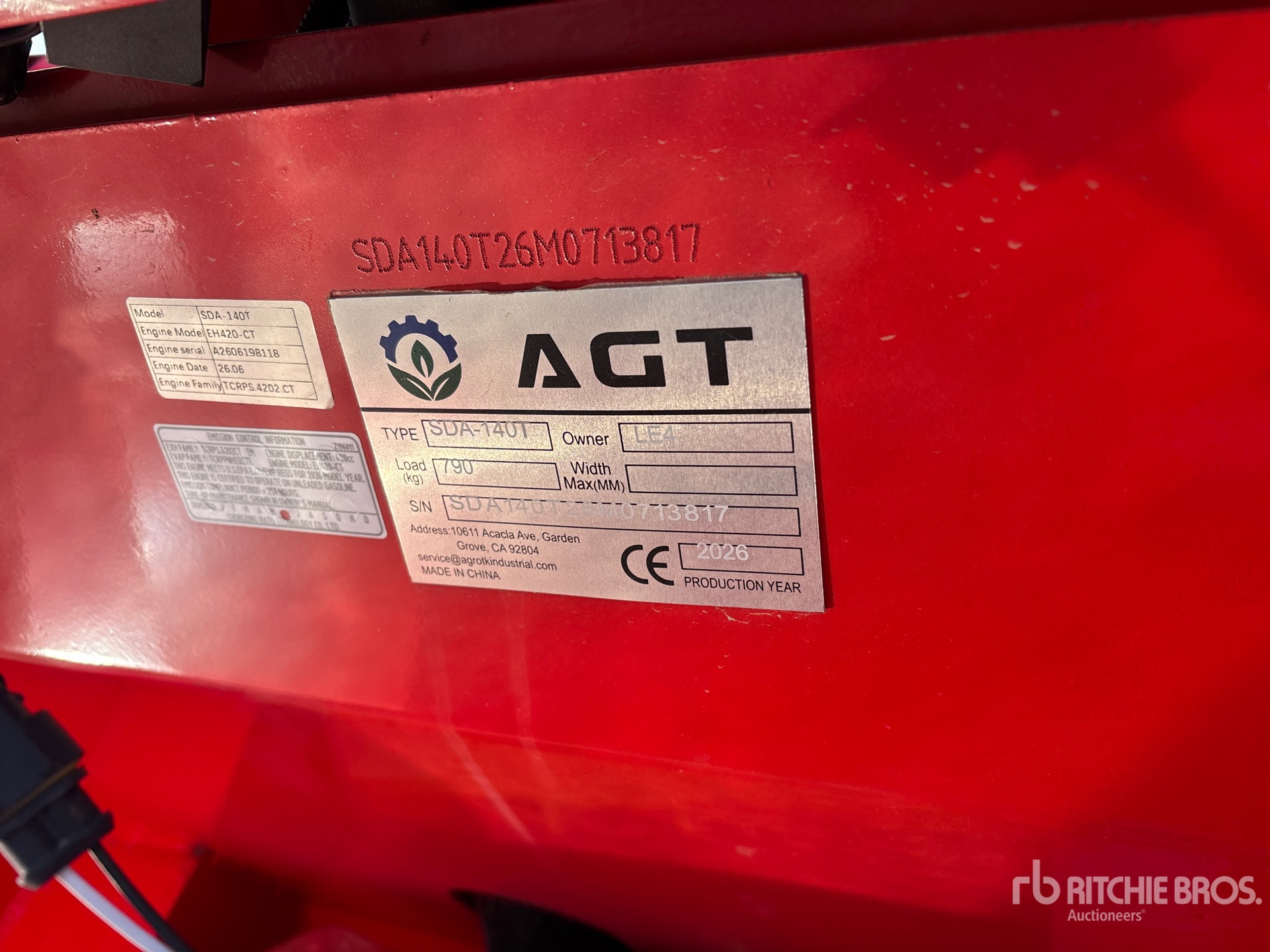 2026 AGT SDA140T