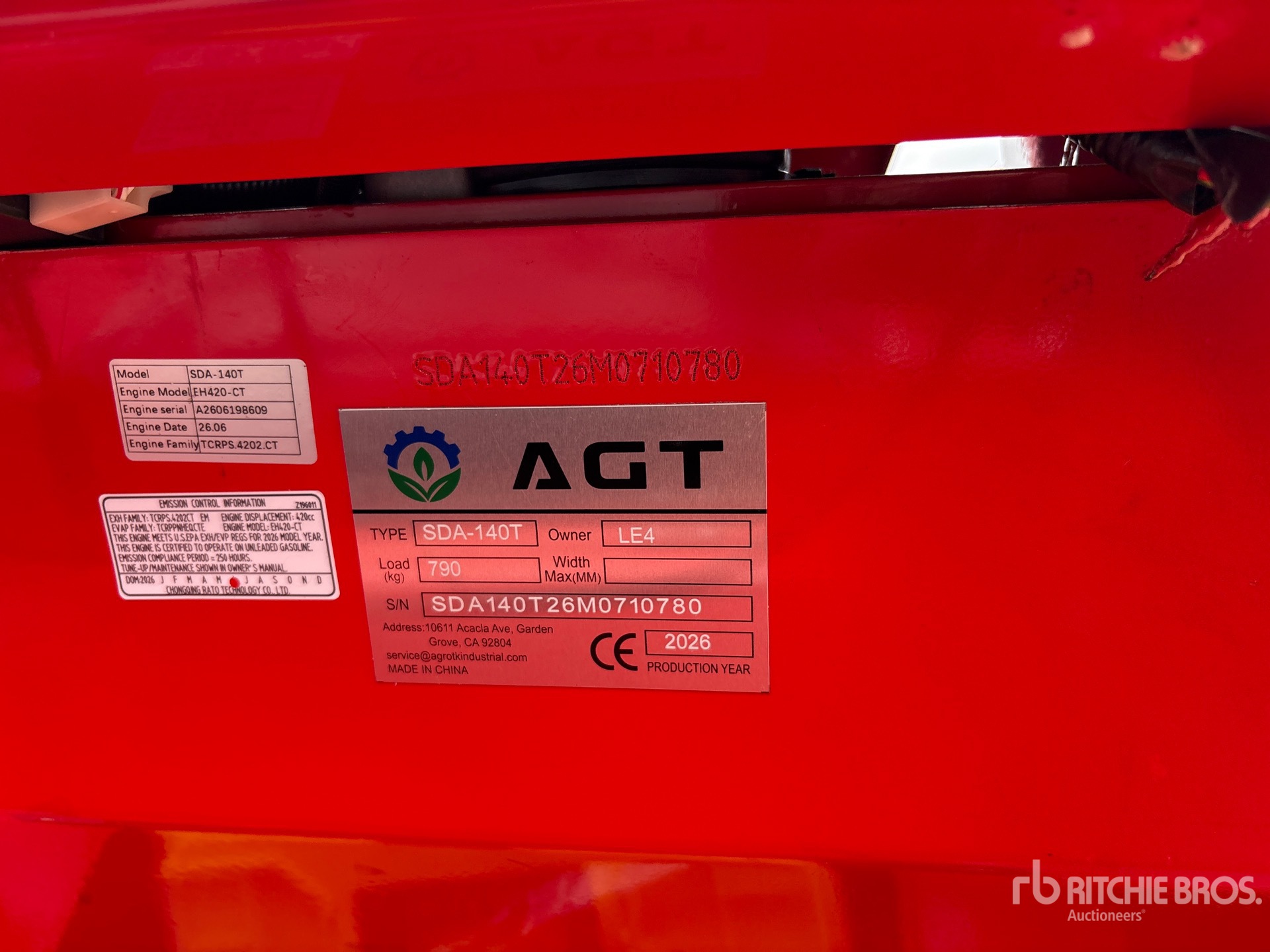 2026 AGT SDA140T