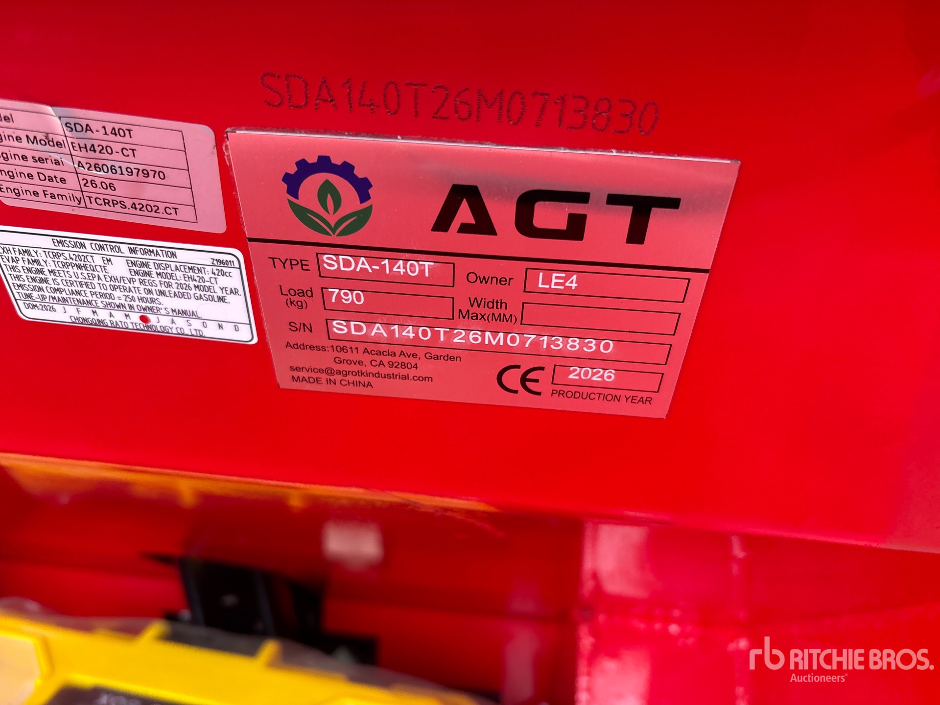 2026 AGT SDA140T