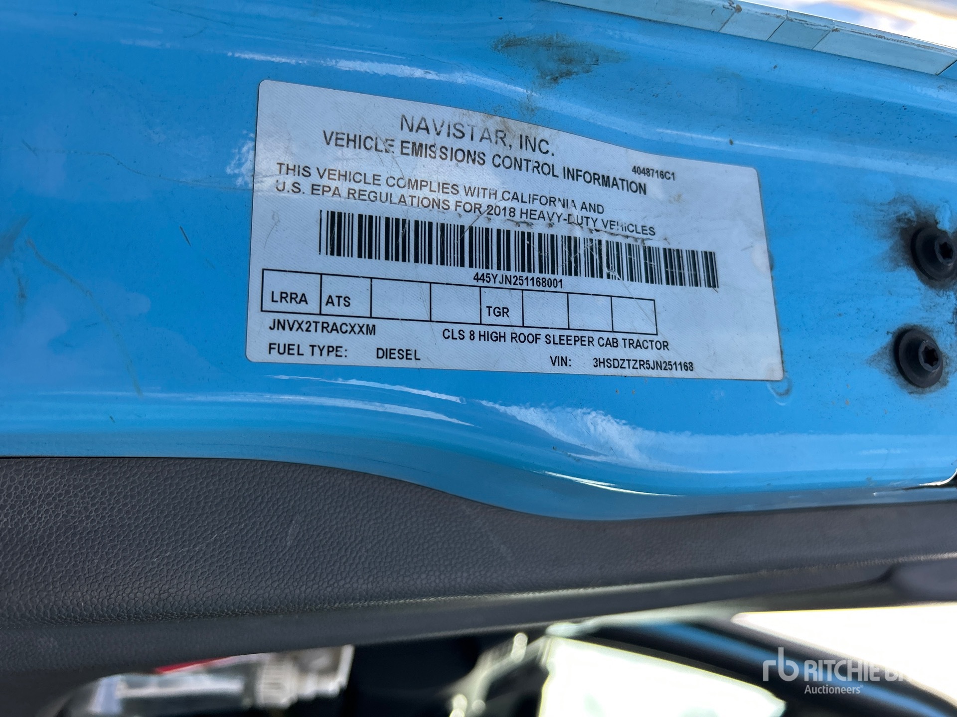2018 International LT625