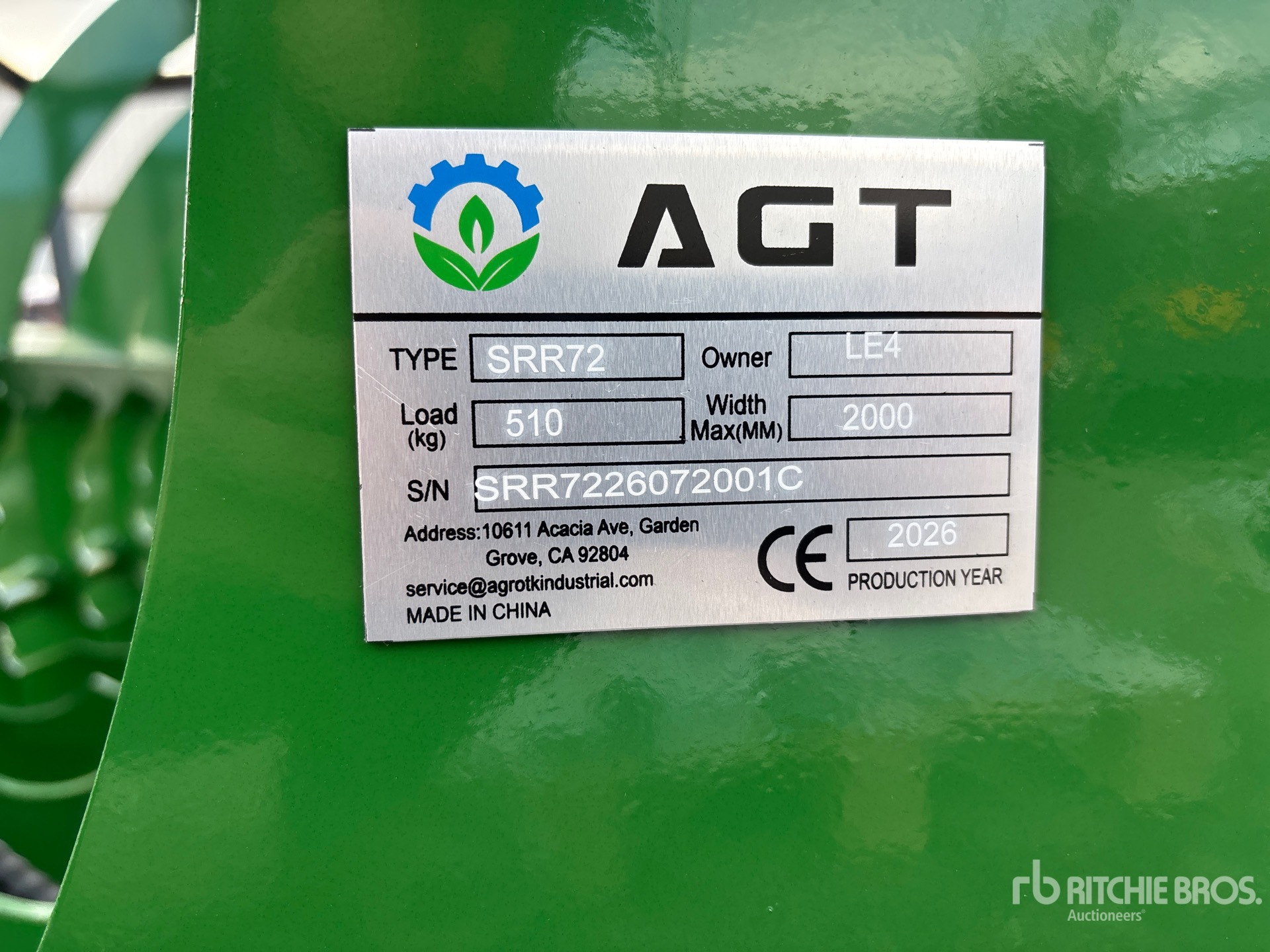 2026 AGT SRR72