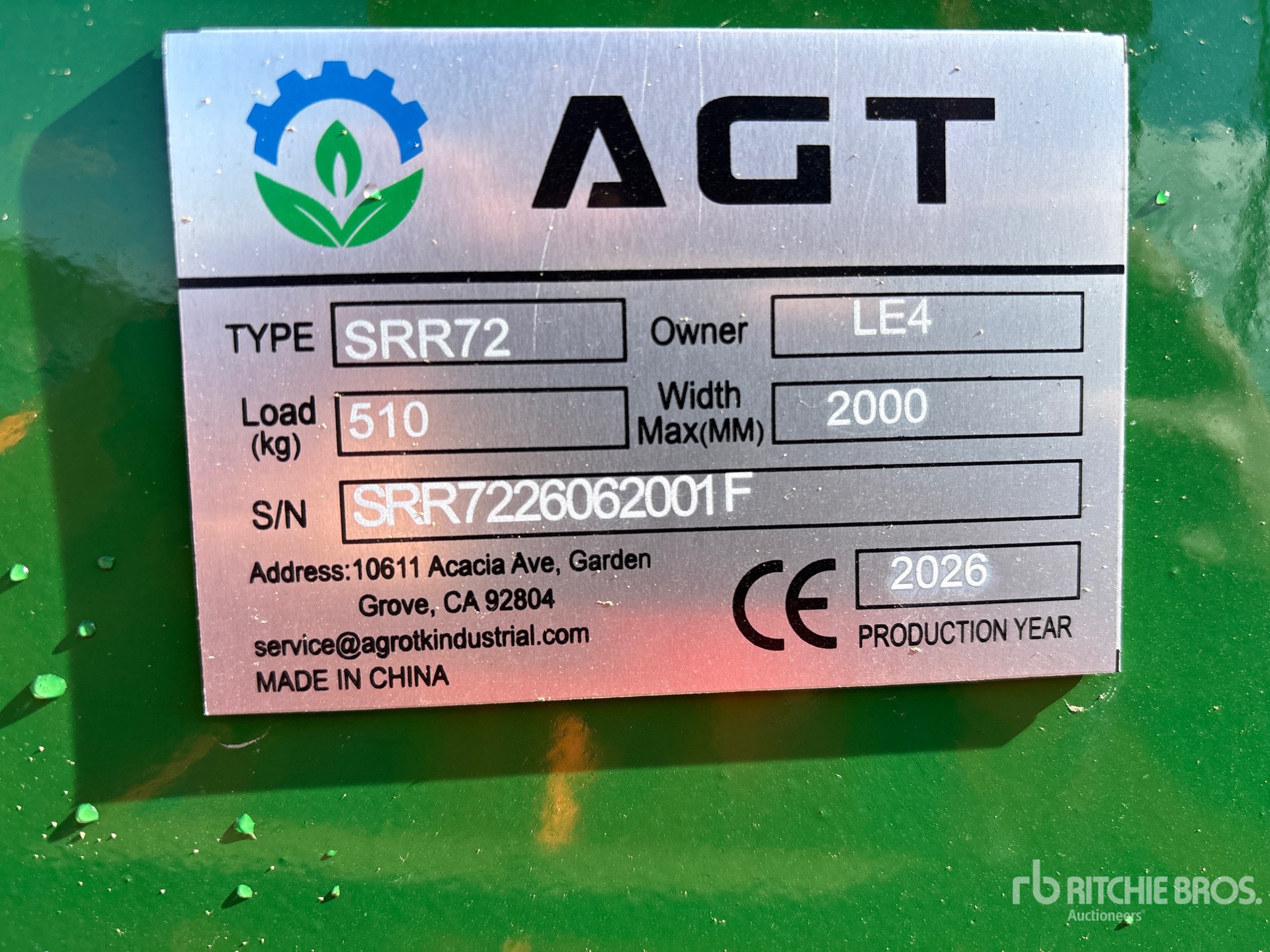 2026 AGT SRR72