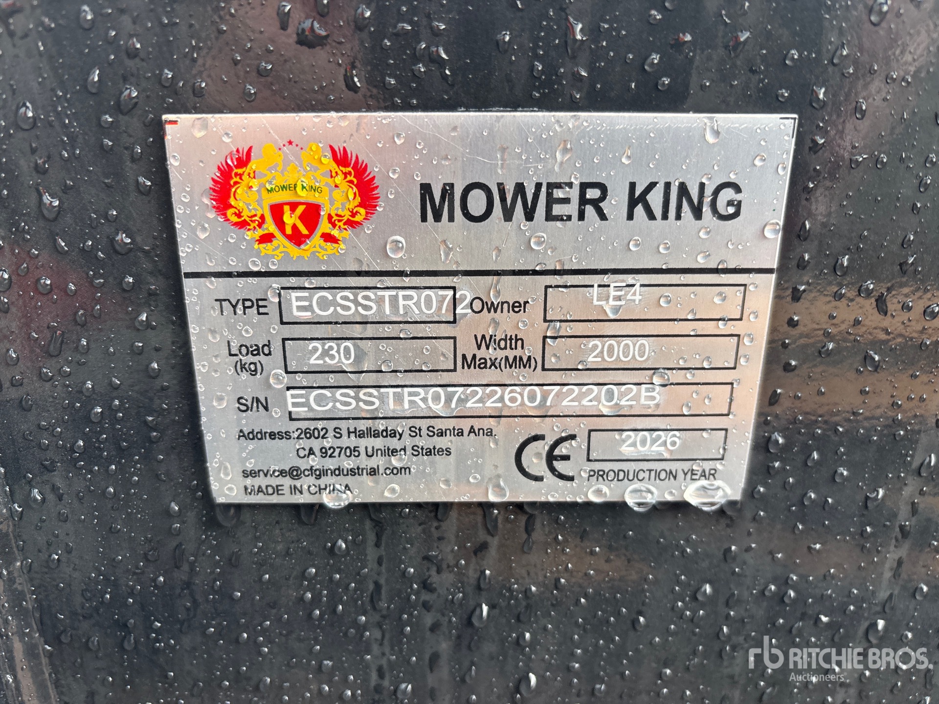 2026 Mower King ECSSTR072