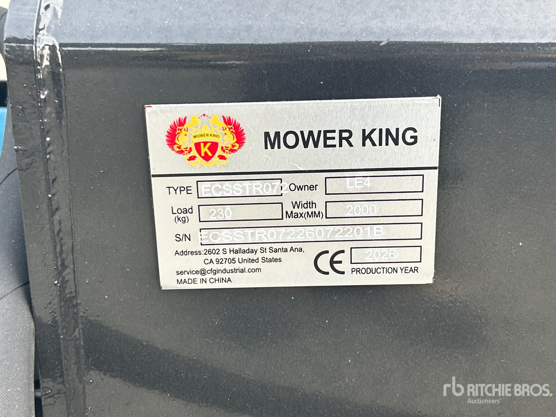 2026 Mower King ECSSTR072