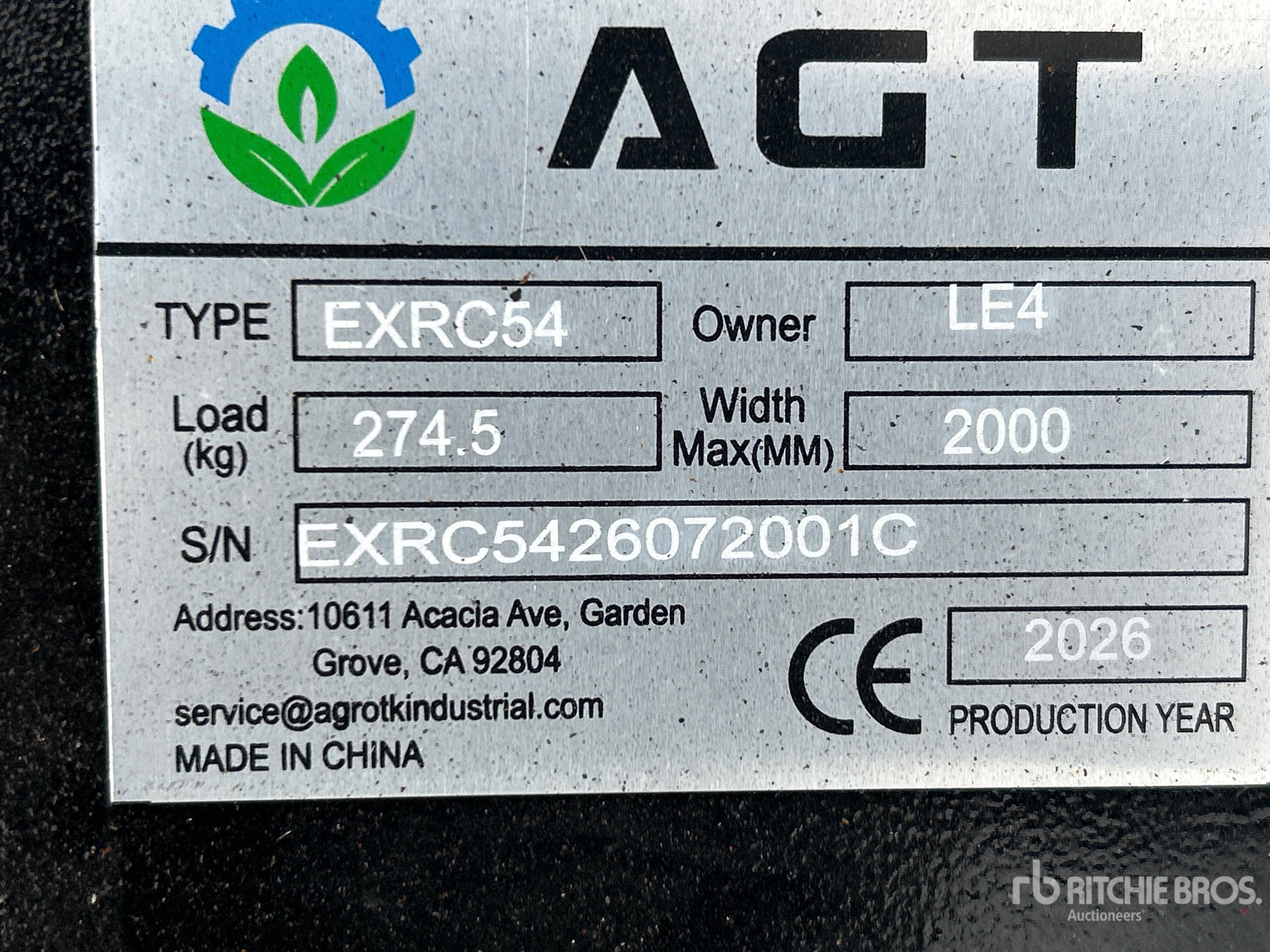 2026 AGT EXRC54