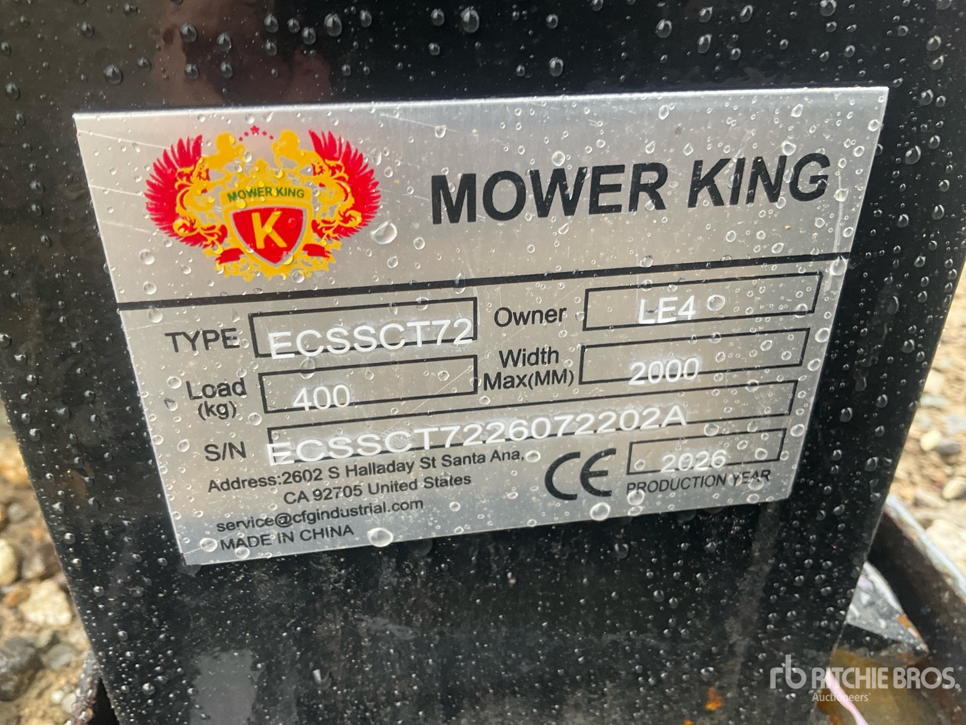 2026 Mower King ECSSCT72