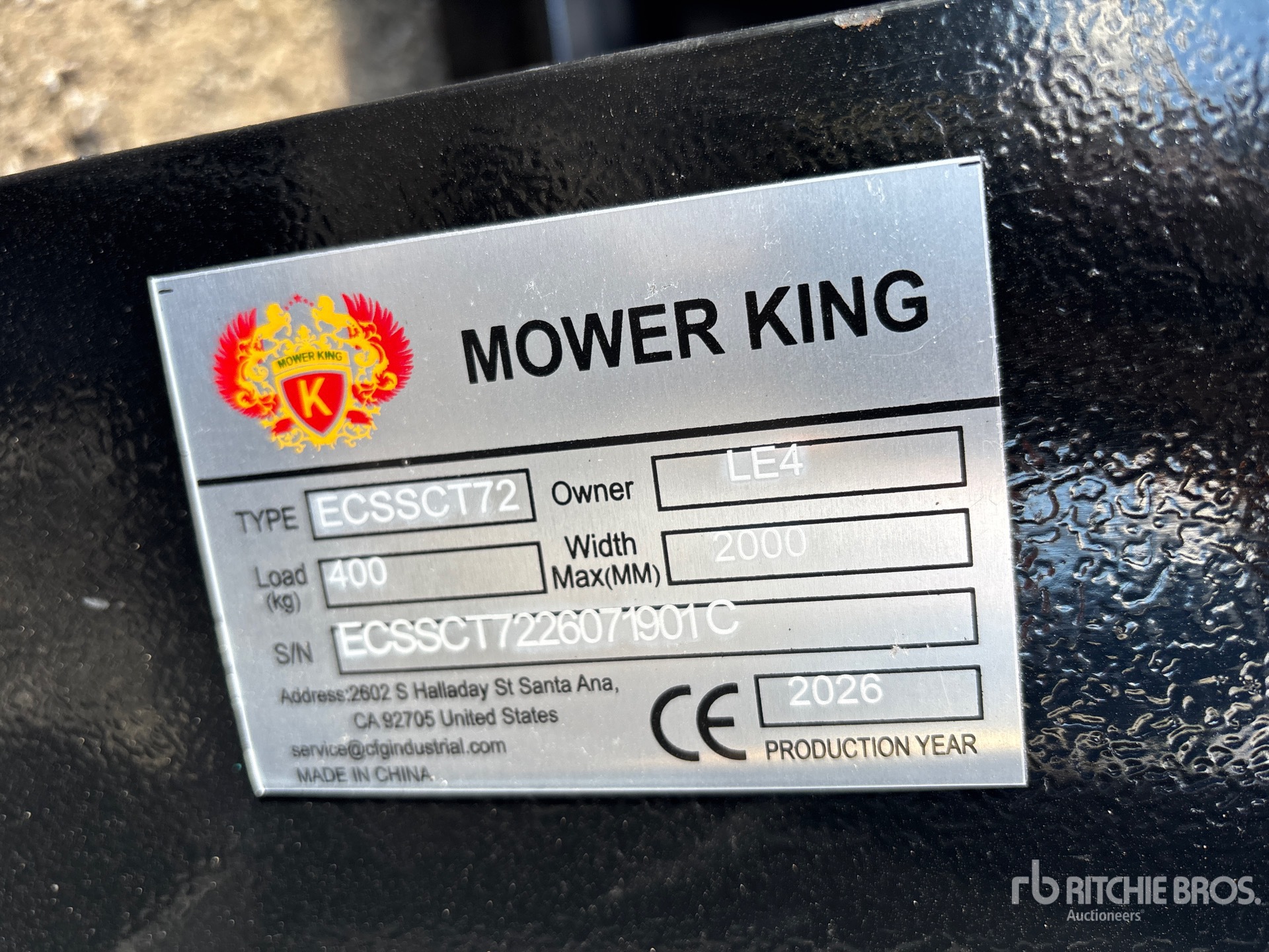 2026 Mower King ECSSCT72