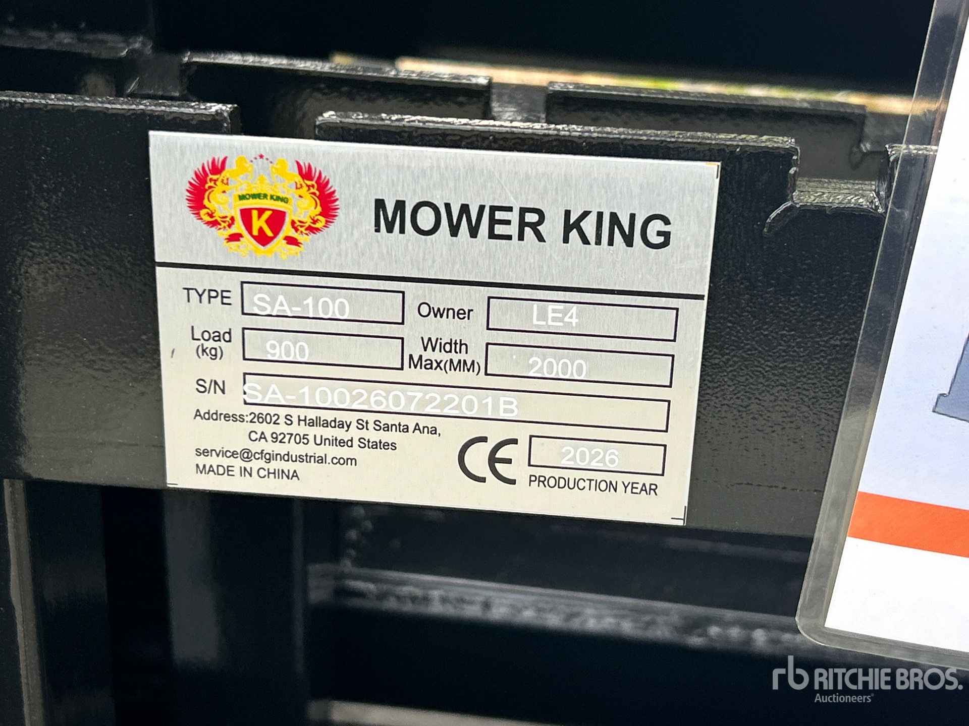 2026 Mower King SA-100