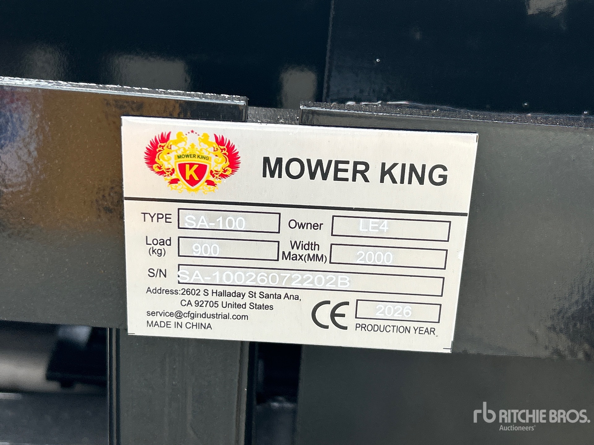 2026 Mower King SA-100