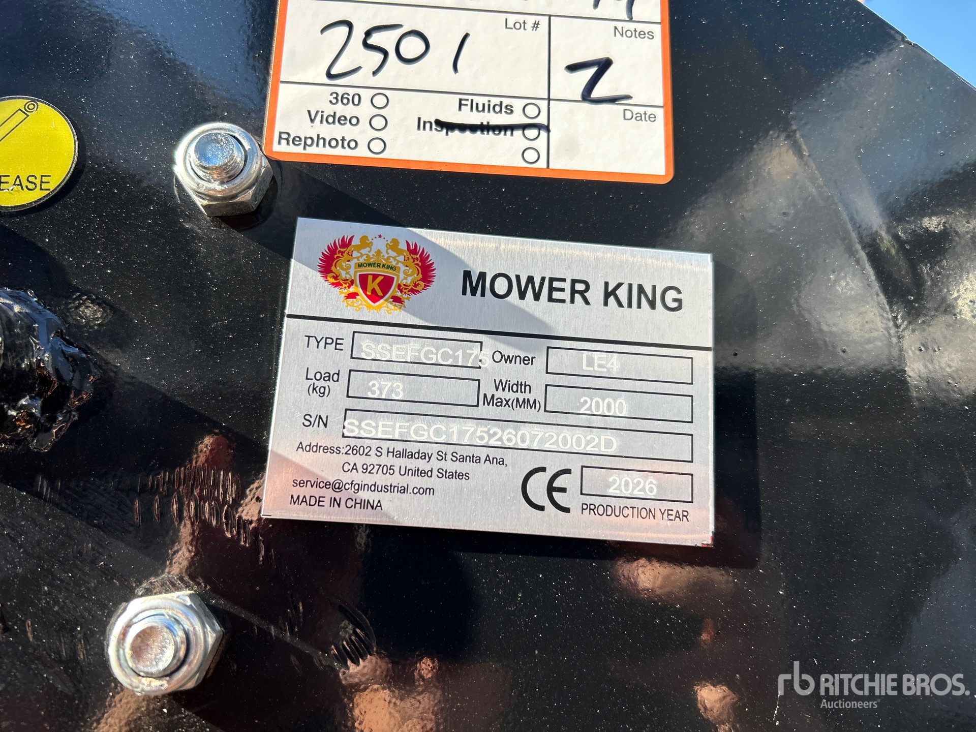 2026 Mower King SSEFGC175
