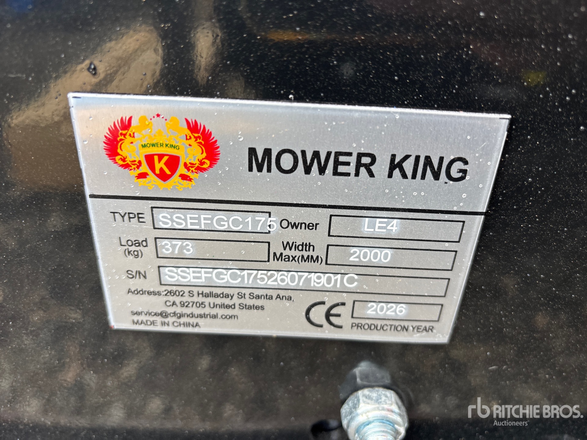 2026 Mower King SSEFGC175