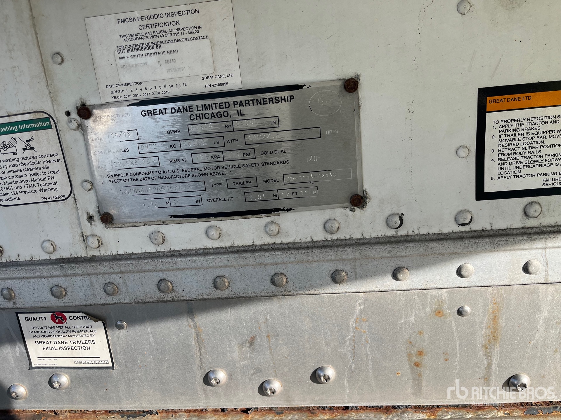 2019 Great Dane ECM-1114-12148